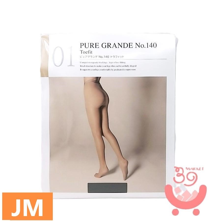 # ダイアナ ピュアグランデ No.140 トウフィット JM シャインブラック 黒 リニューアル品 訳あり 新品 未使用 補正 ストッキング拍卖