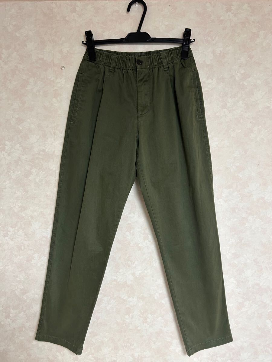 ZARA ストレッチ チノパンツ 13-14 164cm グリーン キッズ② 拍卖