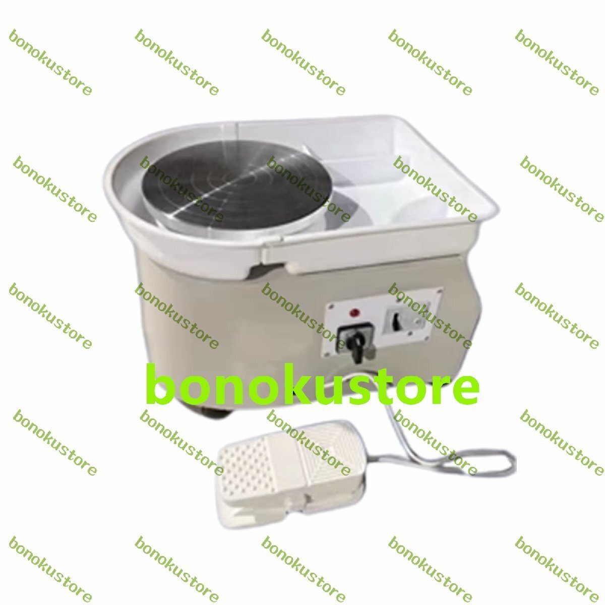 電動ろくろ 陶芸 フットペダル付き ロクロ径30cm 350W 0-300r/min グレー 電動ロクロ 回転台 無段変速 セラミック成形 陶器成形機拍卖