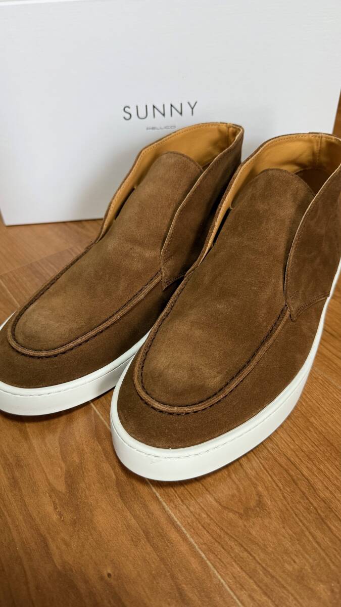 <24AW新発売> ペリーコサニー モカシン ハイカット スリッポン <スエードレザー> BARTEX M007 国内正規品 PELLICO SUNNY拍卖