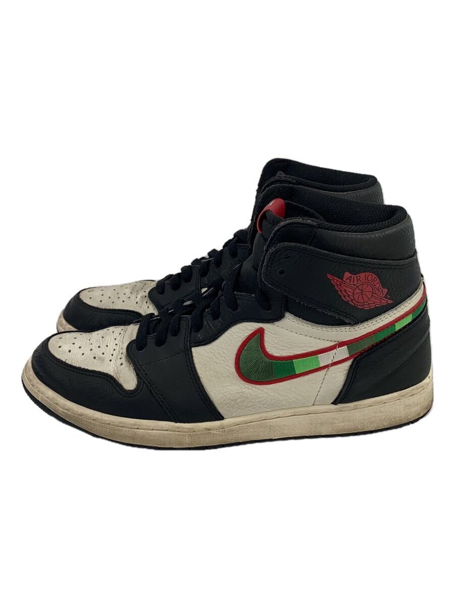 NIKE◆AIR JORDAN 1 RETRO HIGH OG/エアジョーダン1レトロハイ/ブラック/30cm/BLK/レサ拍卖