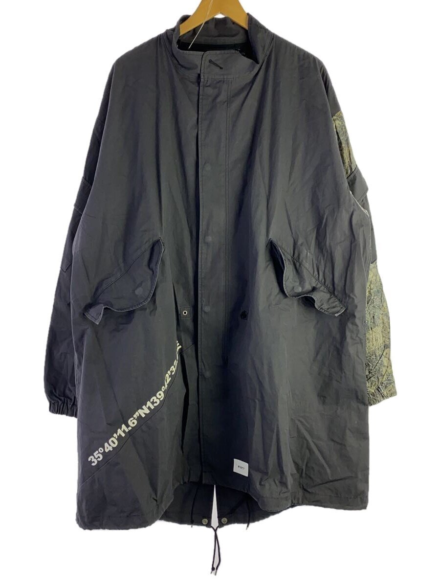WTAPS◆モッズコート/4/コットン/ブラック/無地/201wwdt-jkm01拍卖