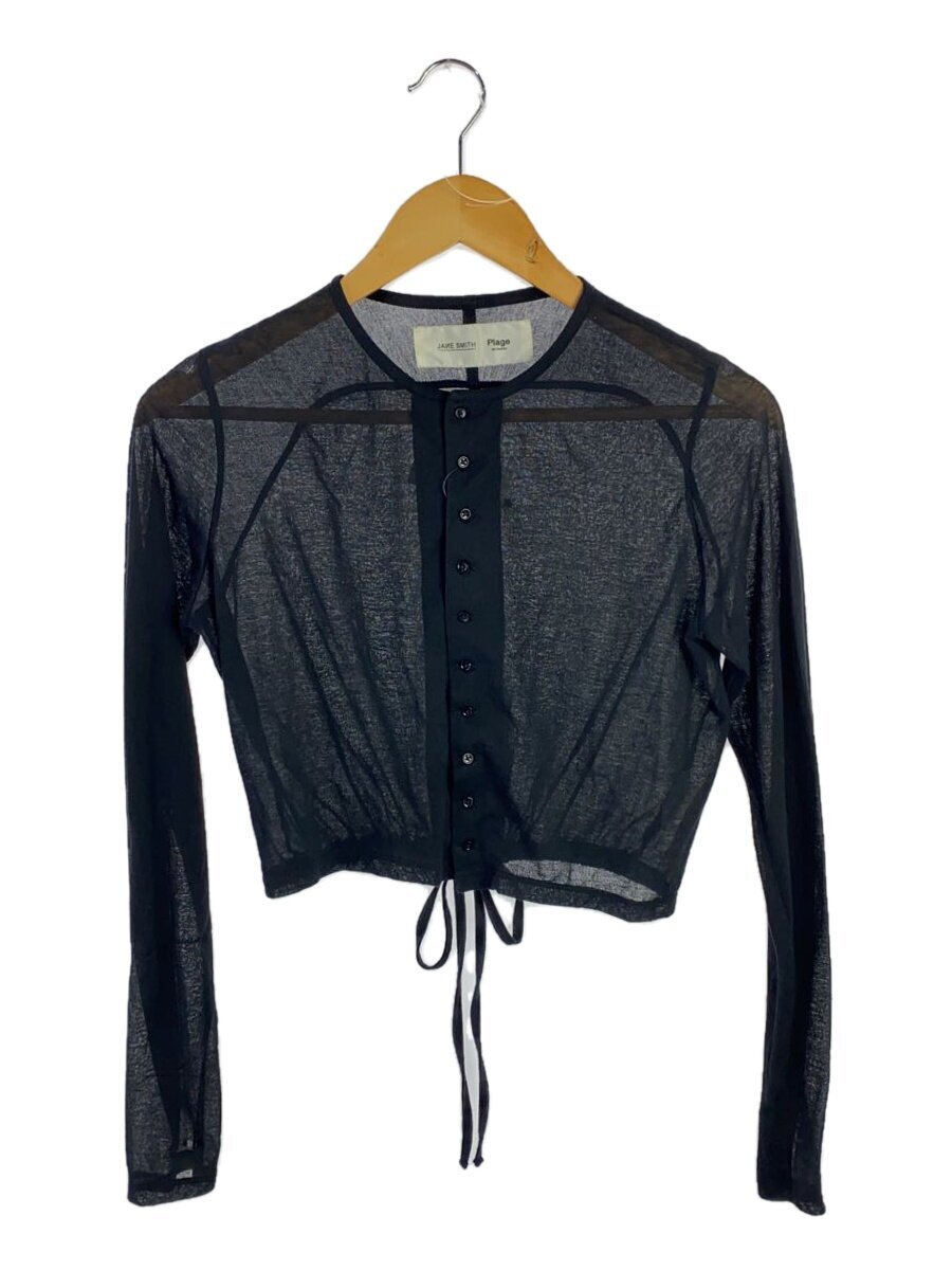 JANE SMITH◆シアーカーディガン/one/コットン/ブラック/23WCT-#722L-PLG拍卖