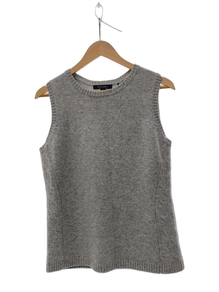 BROOKS BROTHERS◆ニットベスト(薄手)/L/カシミア/グレー/無地/メンズベスト/拍卖