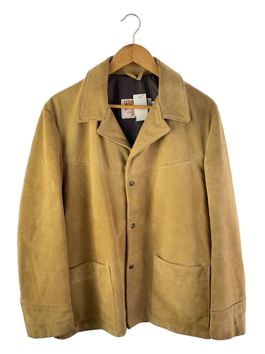 Schott◆レザージャケット・ブルゾン/40/スウェード/CML/無地/398拍卖