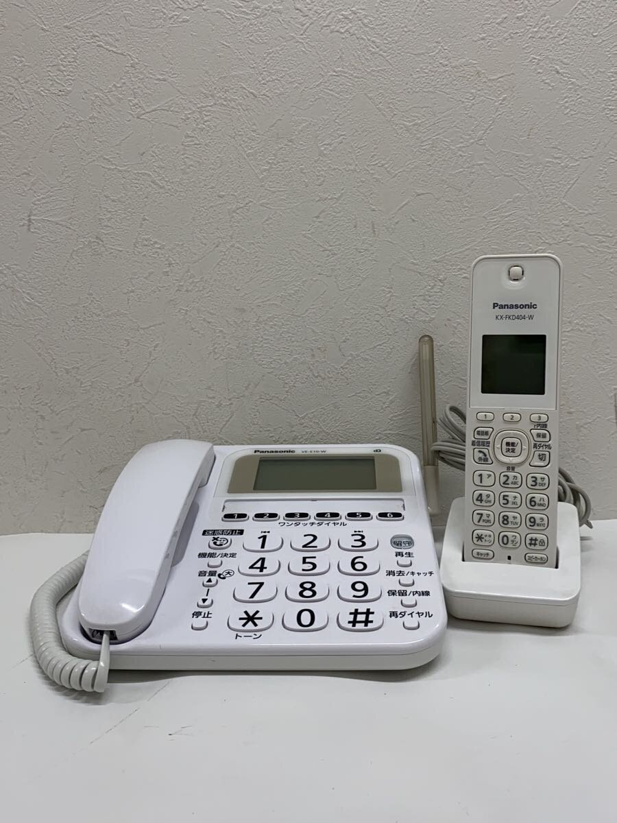 Panasonic◆電話機 RU・RU・RU VE-E10DW-W拍卖