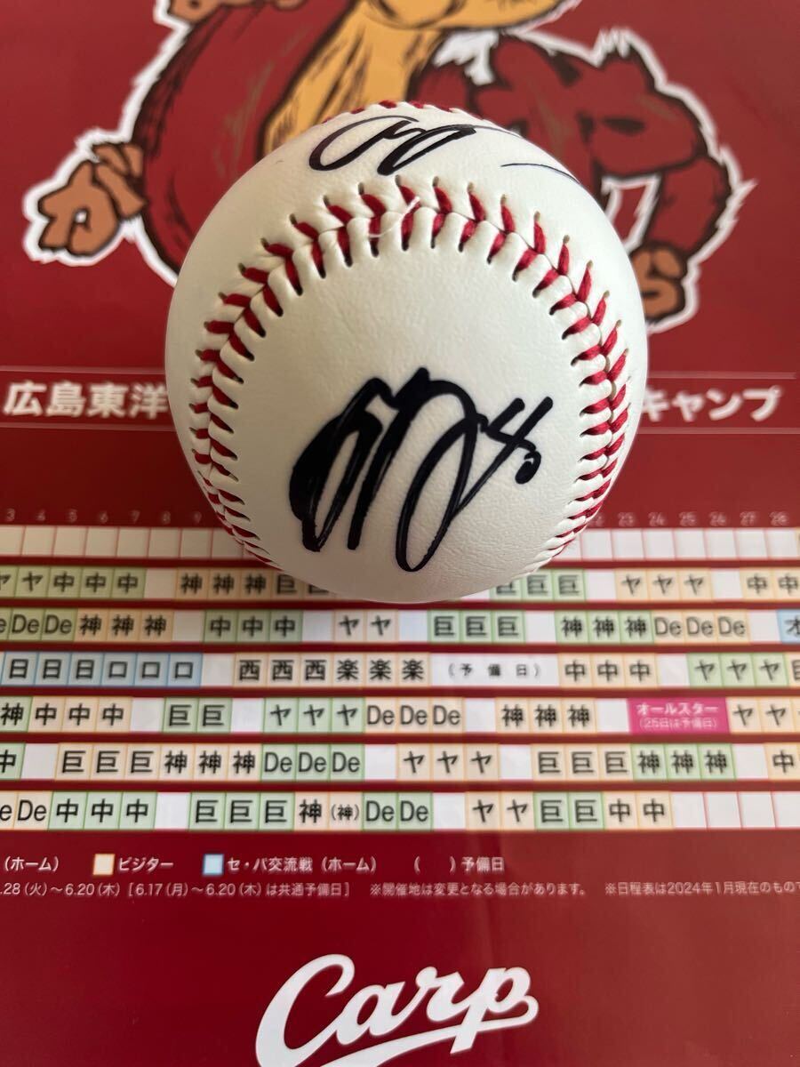 【日南キャンプ】広島東洋カープ #40 磯村嘉孝 直筆サインボール 沖縄キャンプ拍卖