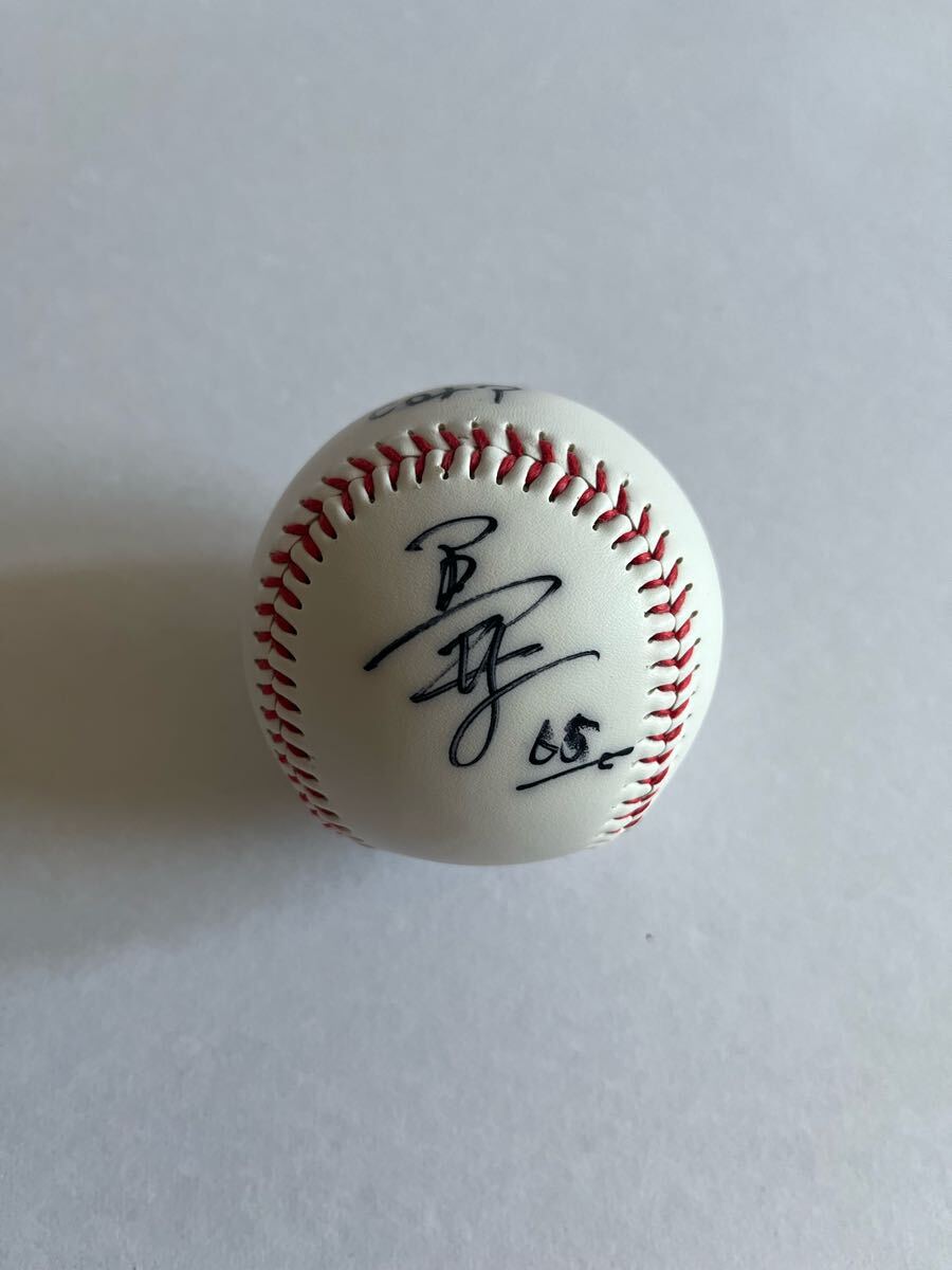 広島東洋カープ #65 長井良太 直筆サインボール拍卖