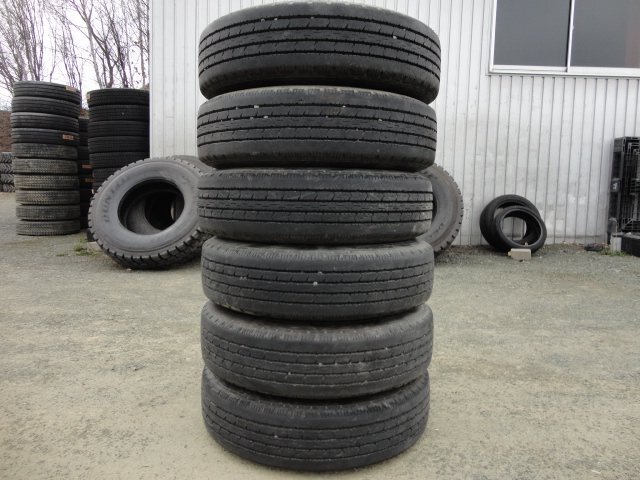 ●8278 5穴 夏 美品8分山 ブリヂストン R202 195/75R15 109/107LLT 6本 2017年製拍卖