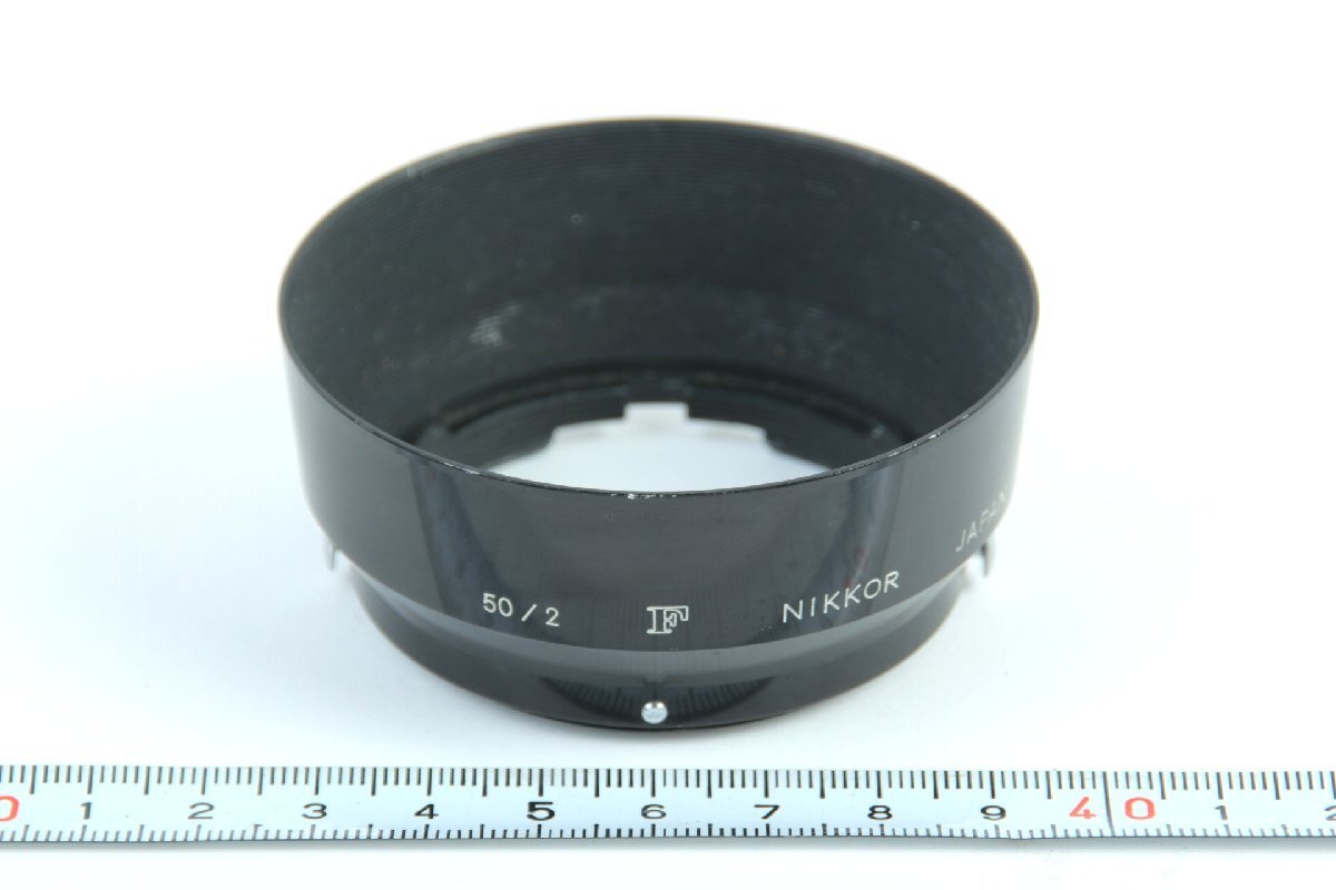 ※ フィルター装着径52mm Nikon ニコン 金属 メタル レンズフード スナップ式 Nikon F Auto NIKKOR 50mm f2他用 c1077拍卖