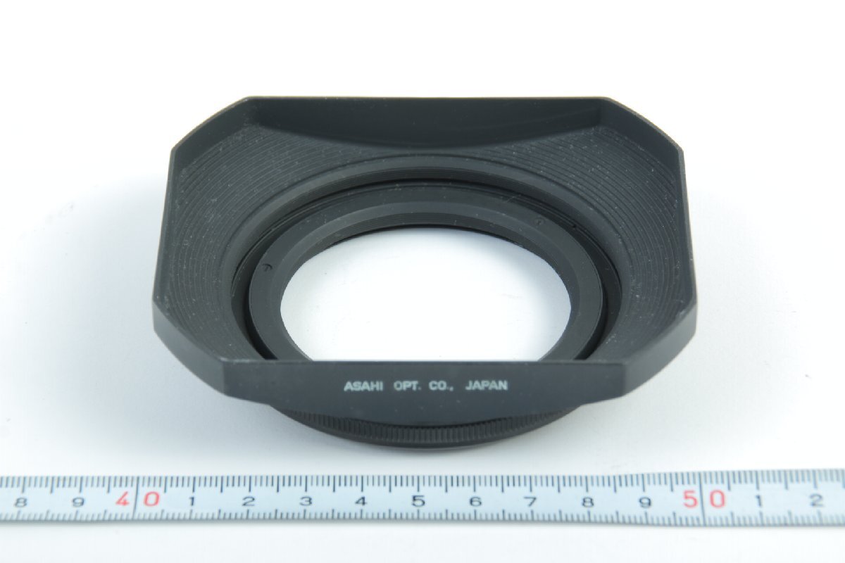 ※ フィルター装着径58mm ASAHI PENTAX アサヒペンタックス 金属 メタル 角型 レンズフード Takumar タクマー 20mm f4.5用 c1098拍卖