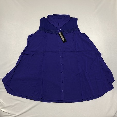 ★BELLUNA / ベルーナ レディース ノースリーブ チュニック <L> ロイヤルブルー拍卖