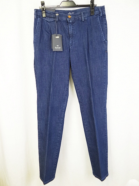 BARBATI バルバッティ 新品未使用 イタリア製 ストレッチデニム ワンタック 48サイズ拍卖