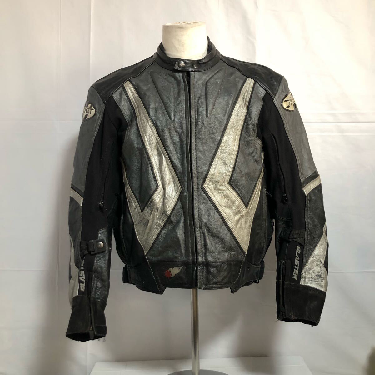 JOE ROCKET レザージャケット 革 44表記 ライダース シングル レーシングスーツ モーターサイクル バイカー ライナー付き ツーリング M/L拍卖