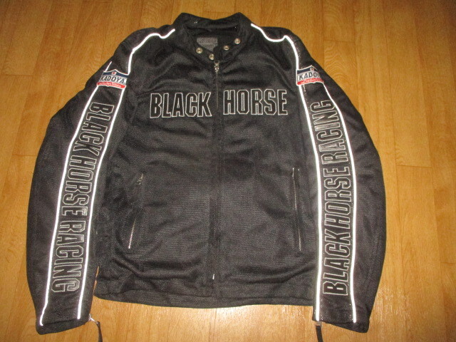 KADOYA BLACK HORSE RACING カドヤ ブラックホースレーシング フルメッシュジャケット 極美中古 サイズL拍卖