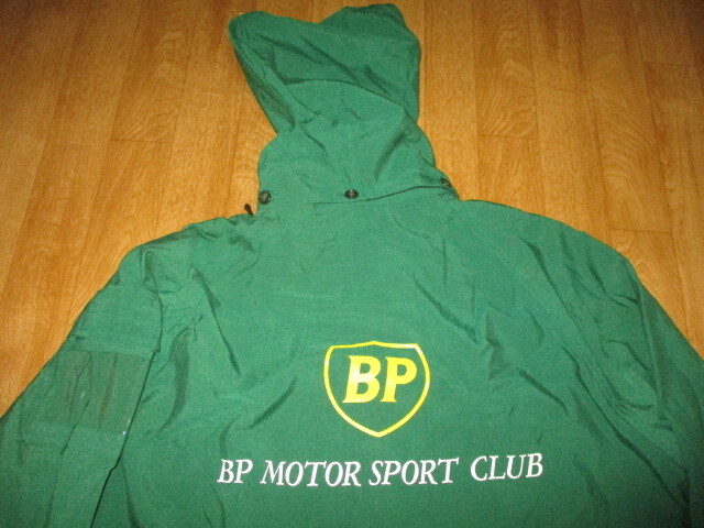 BPブリティッシュ・ペトロリアム・レーシングオイル ビンテージ パスケース付取り外し可能フード付きジャケット サイズL 未使用拍卖
