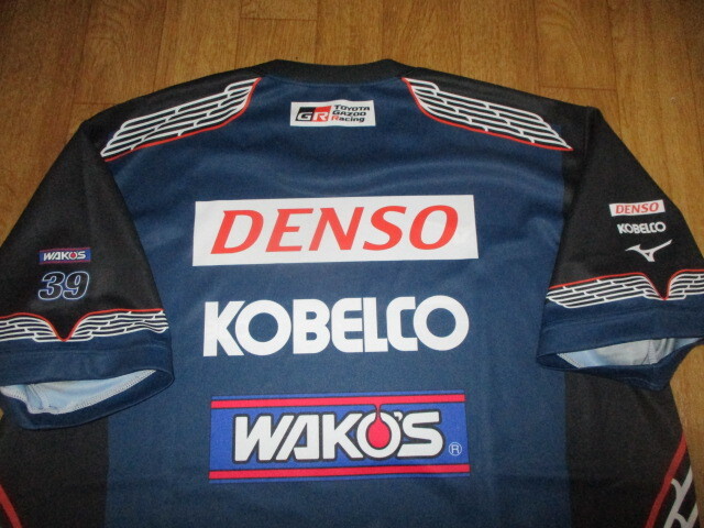 スーパーGT・SARD・トヨタGAZOOレーシング・ミズノコラボ チームドライTシャツ サイズ2XL 新同美中古 レクサス・ヤリス・AE86ワコーズ拍卖