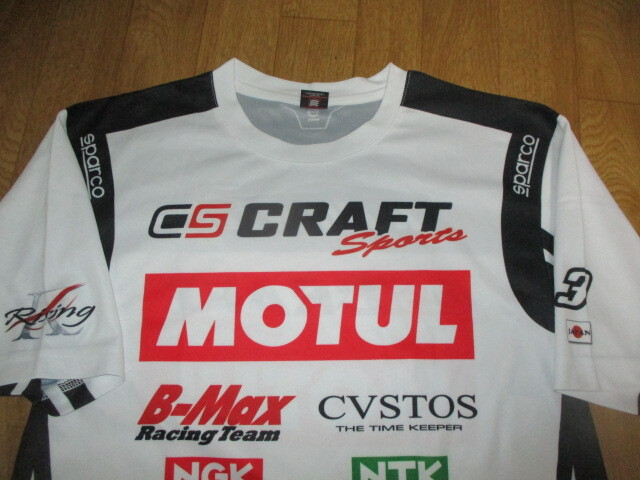 スーパーGT・ヒョウドウ・スパルココラボ 平手晃平選手 ドライバーズ・ドライTシャツ サイズM 新同美中古拍卖