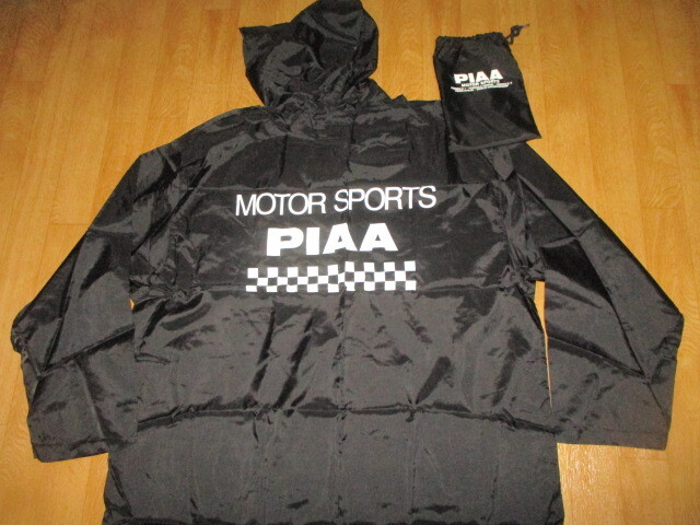 PIAAレーシングF1・フォーミュラ1 当時物 黒・専用袋付き・大型・ポンチョ・ジャケット 未使用 デッドストック スーパーGT拍卖