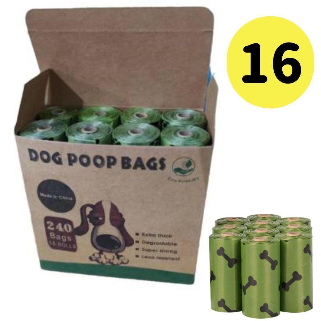 うんち処理袋 臭わない袋 エチケット袋 骨 16本 ペット 犬 猫 散歩拍卖