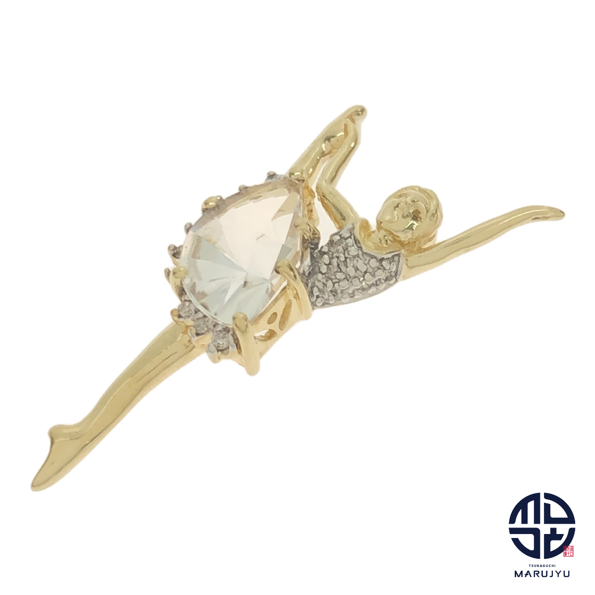 THL Samuel Aaron サミュエルアーロン K10 10金 バレリーナモチーフ ペンダントトップ チャーム ジュエリー アクセサリー拍卖