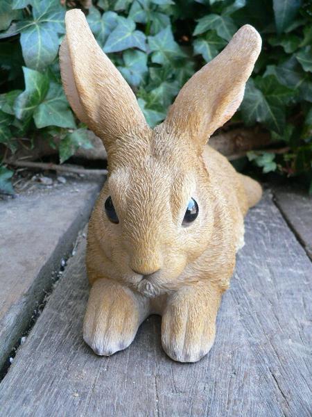 うさぎの置物 ウサギ リラックスラビットHA N11959 兎 オーナメント ガーデン オブジェ 置物拍卖