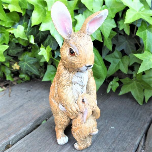うさぎの置物 うさぎの親子 31359HH オーナメント ガーデン オブジェ ガーデニング インテリア 雑貨 ディスプレイ 庭拍卖