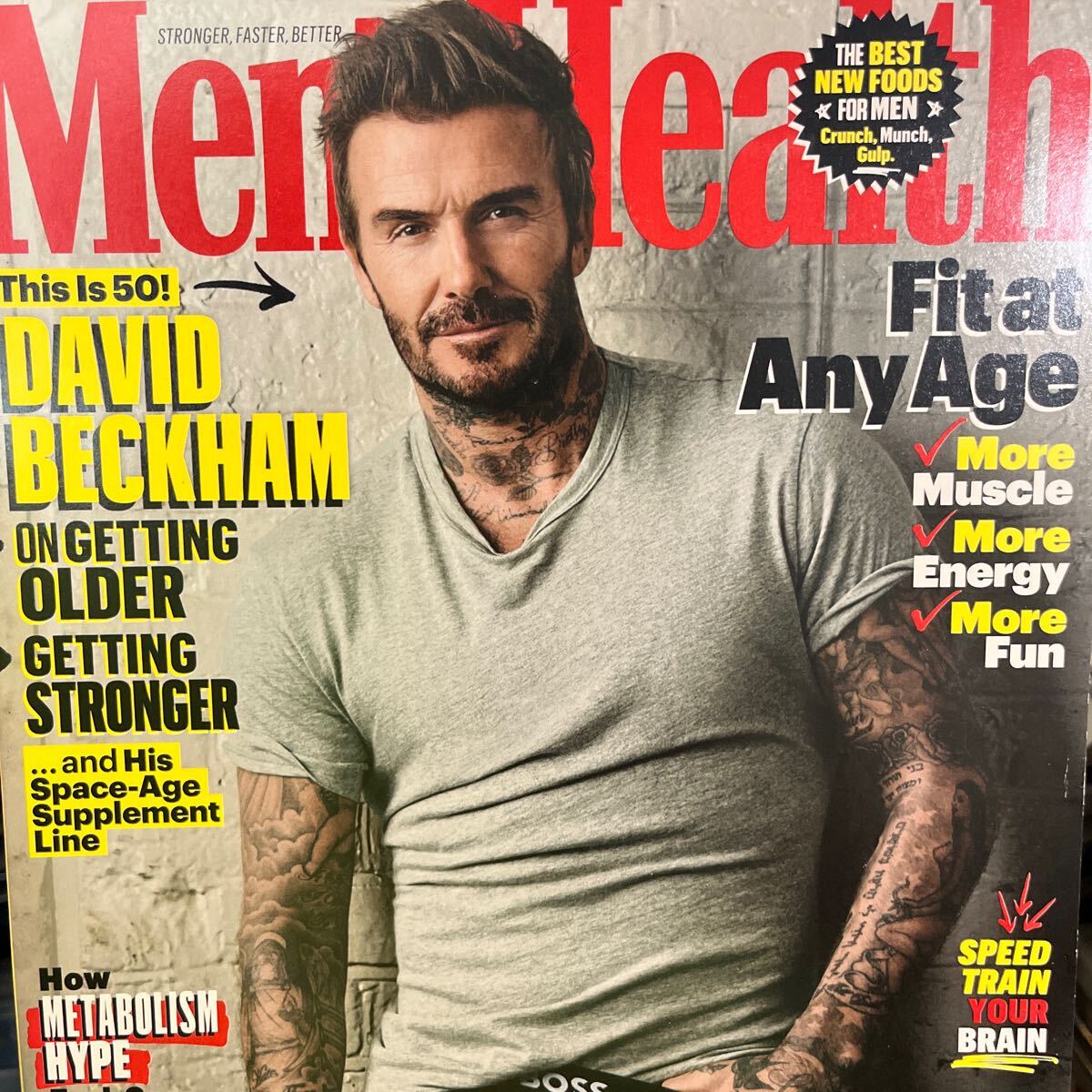 【米国版・未開封品】Men's Health 2025年3月/4月号 表紙:デビット ベッカム(DEVID BECKHAM)拍卖