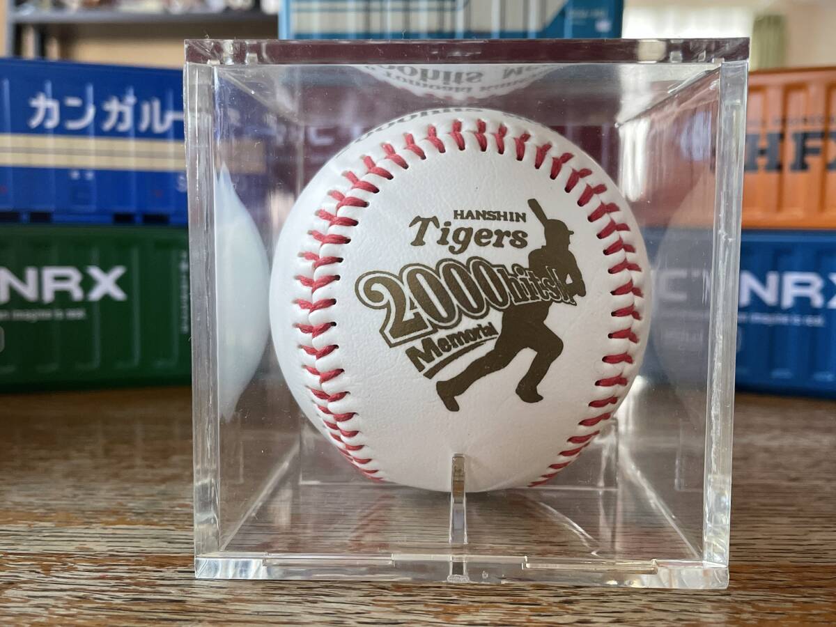 ★NPB 日本プロ野球名球会 2000本安打達成記念ボール 【#6】金本知憲 阪神タイガース◇#広島 #フルイニング出場#連続イニング出場世界記録拍卖
