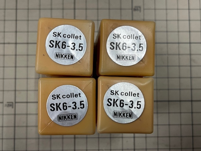 日研 スリムコレット SKコレットSK6-3.5 コレットチャック 4個セット 未使用・在庫品 送料無料 拍卖