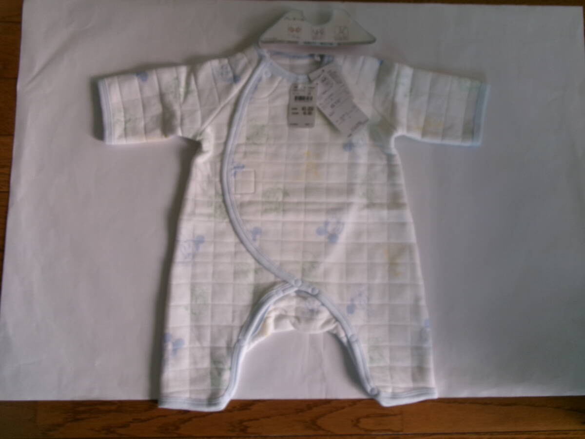 ☆新品 ベビーミッキー・ドナルド 長袖プレオール 50~60(キルト)☆拍卖