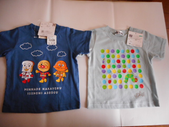 ☆新品 アンパンマン ・ERIC CARLE 半袖Tシャツ 80 2枚 ☆拍卖
