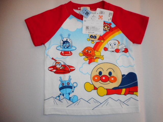 ☆新品 アンパンマン 半袖Tシャツ 80 ☆拍卖