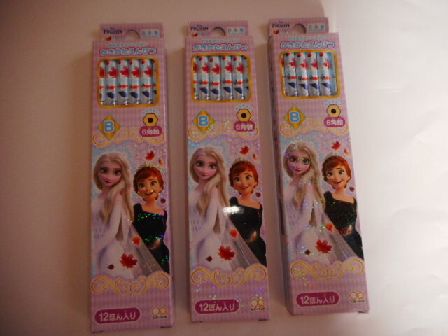 ☆新品 アナと雪の女王 鉛筆 B 3箱 (日本製) ☆拍卖