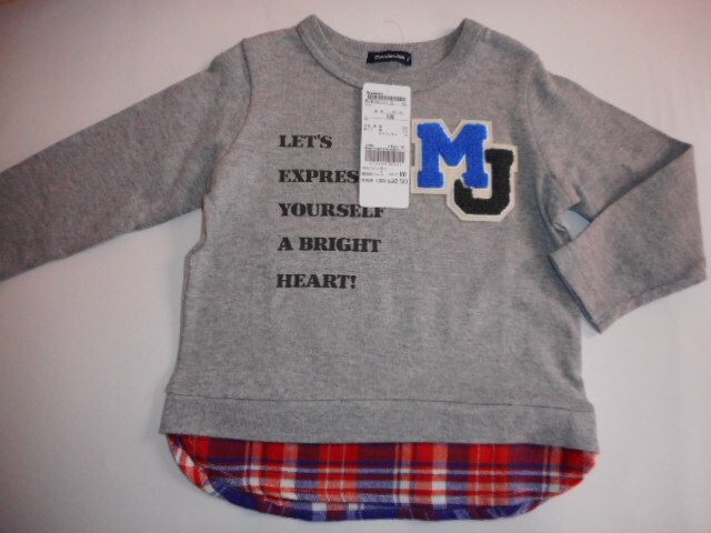 ☆新品 moujonjon 長袖Tシャツ? トレーナー? 100 ☆拍卖