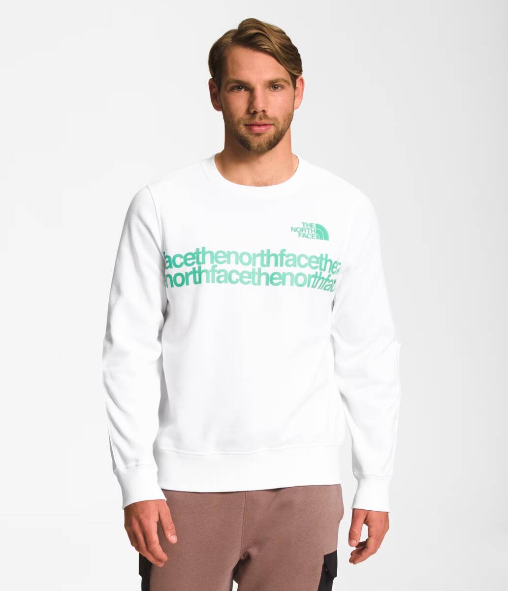 新品保管品 USモデル ■ノースフェイス THE North Face レーナー メンズ スウェット ロゴ 裏起毛 ブランド coord crew M 日本L相当拍卖