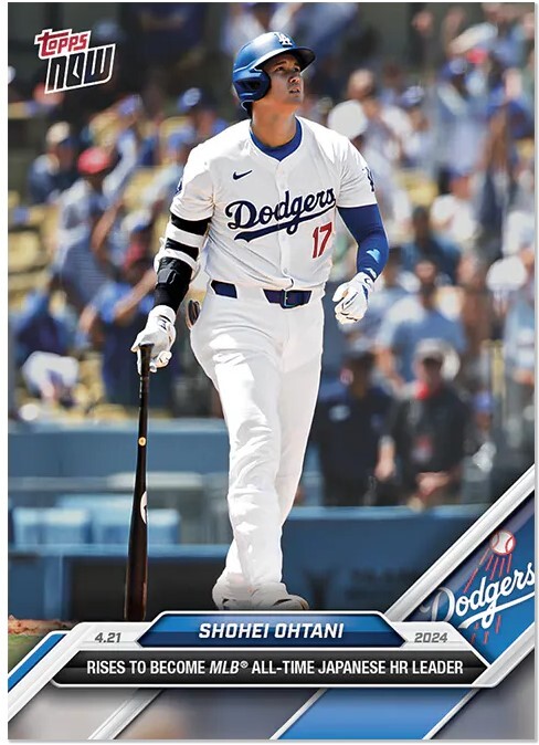 永久保存 送料込■限定 Topps now Shohei Ohtani 大谷翔平 日本人メジャー最多176号ホームランカード Los Angeles Dodgers ドジャース拍卖