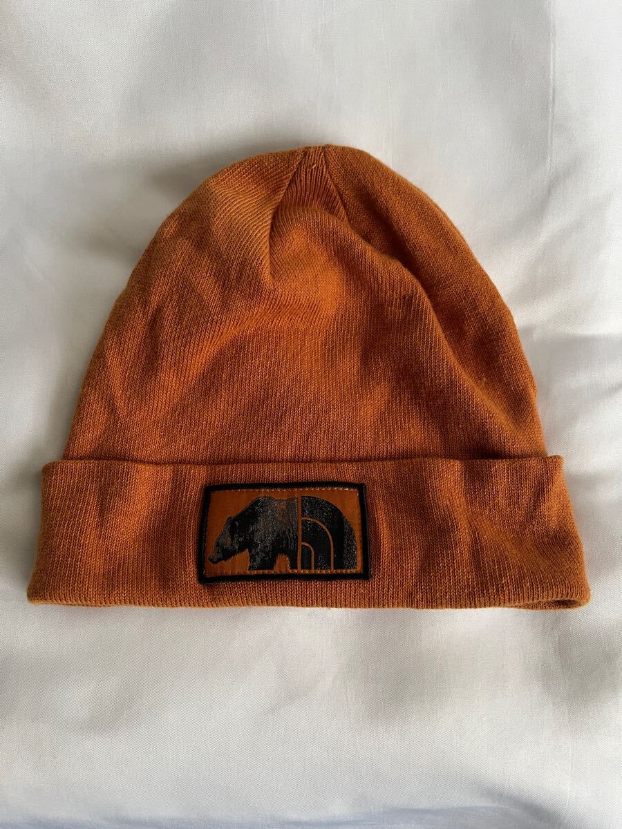 ■ノースフェイス THE NORTH FACE ビーニー ニット帽 熊さん② 帽子 メンズ レディース NF0A3FNT ニットキャップ ロゴ 茶 送料込拍卖