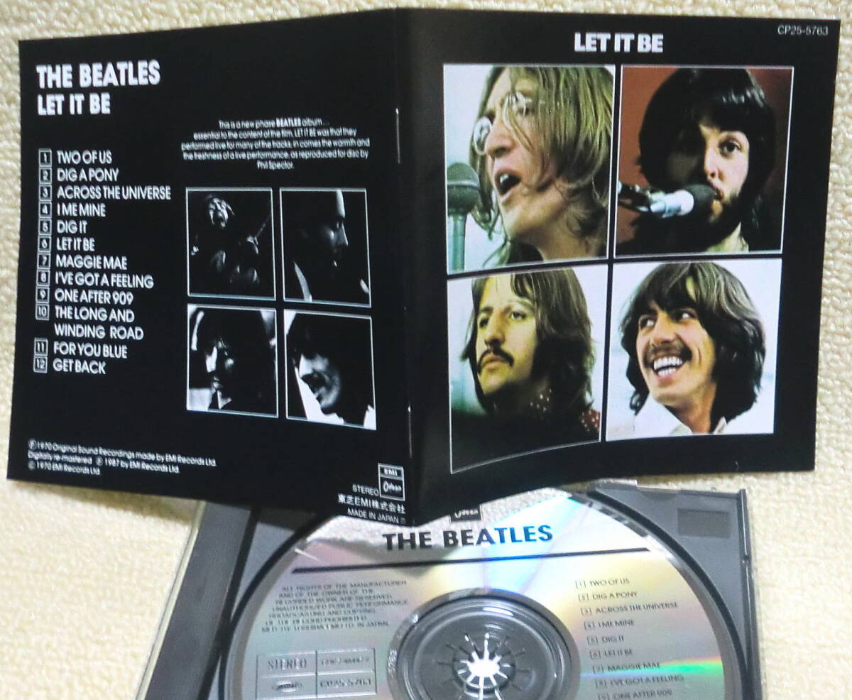 即決!複数でも送料230円●CD ビートルズ Beatles Let It Be 日本盤 リマスター前のステレオ音源 特にGet Backにご注目 歌詞対訳拍卖