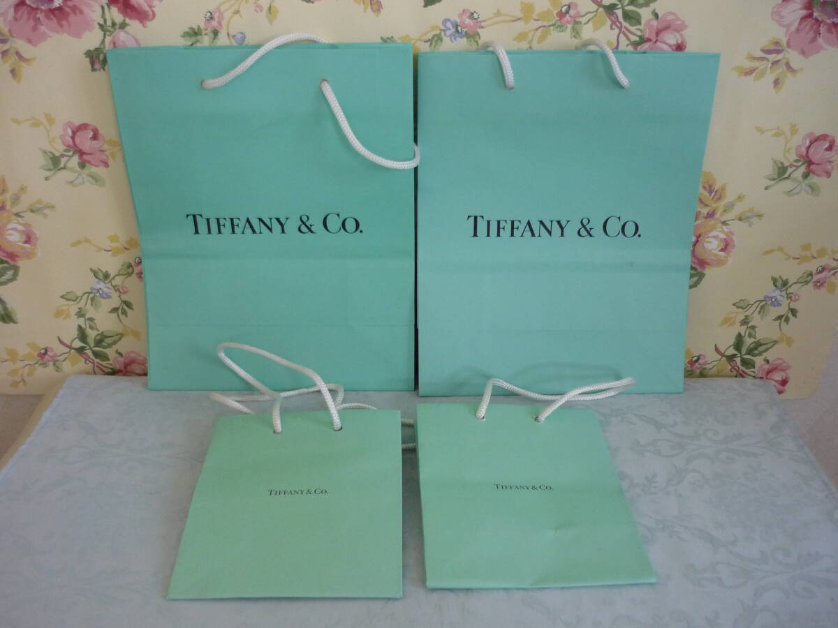 ②4袋セット★TIFFANY ティファニー 紙袋 ショップバッグ拍卖