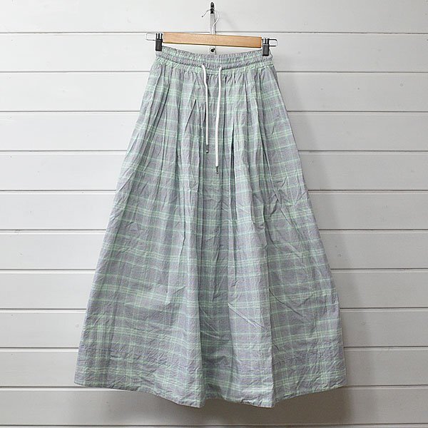 グラデーションチェック ロングスカート ユーロ 古着 エストニア製 オンブレ ビンテージ Walk of shame|25c2567拍卖