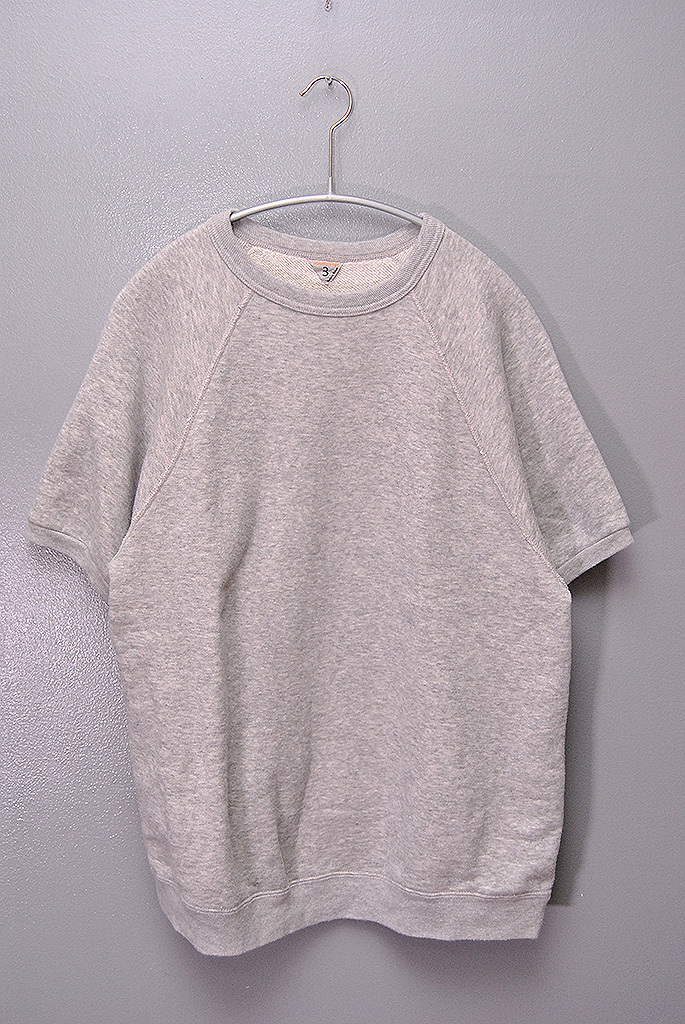 FilMelange S/S SweatShirt フィルメランジェ 半袖 ラグランスリーブ スウェット リブ グレー 3拍卖