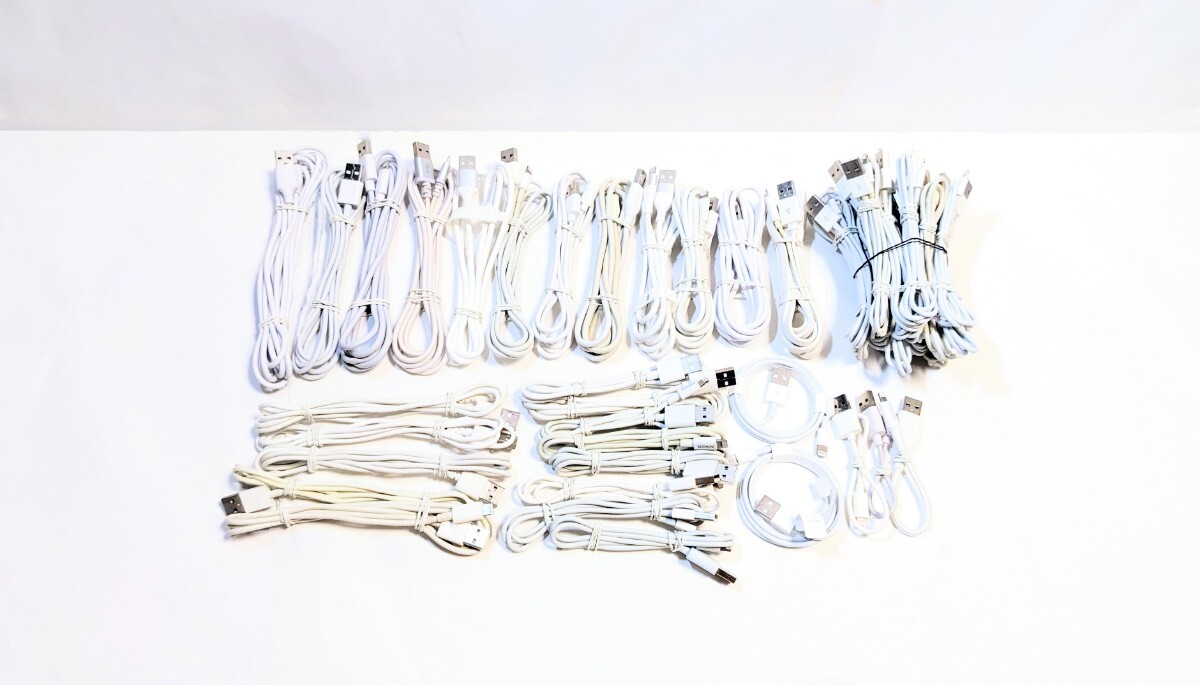 出力未確認・清掃済み★メーカー色々 ライトニングケーブル タイプA 50本まとめて 大量拍卖