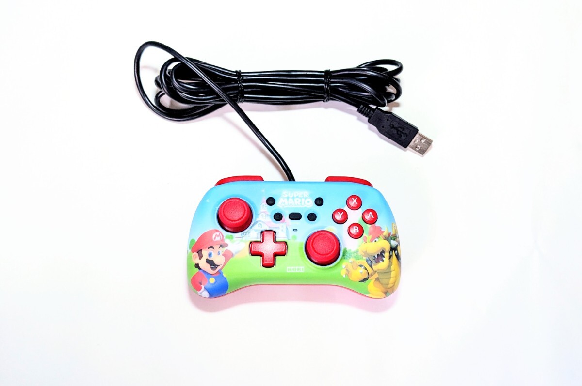 動作確認・清掃済み★HORI 純正 「ホリパッドミニ for Nintendo Switch」スーパーマリオ コントローラ PC対応可拍卖