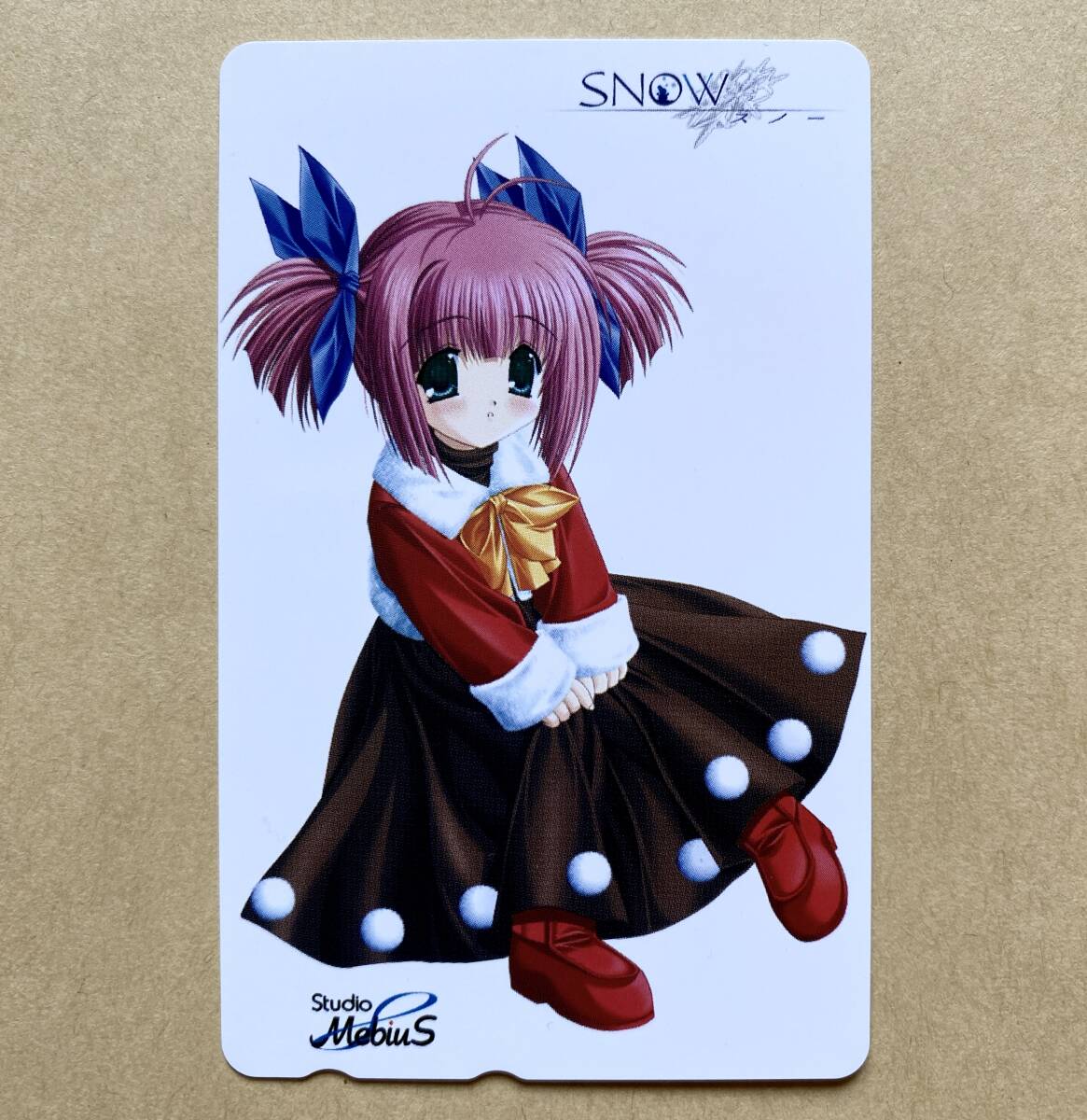 【未使用】 テレカ 50度 SNOW 若生桜花 ソフマップ特典拍卖