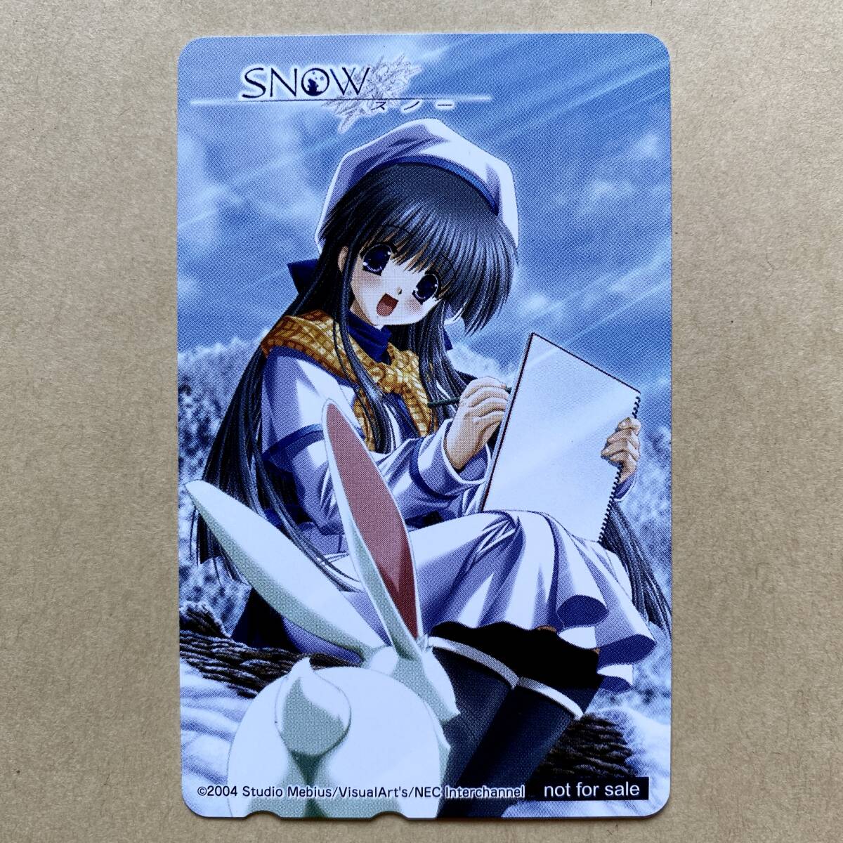 【未使用】 テレカ 50度 PS2版 SNOW 雪月澄乃 セガダイレクト特典 非売品拍卖