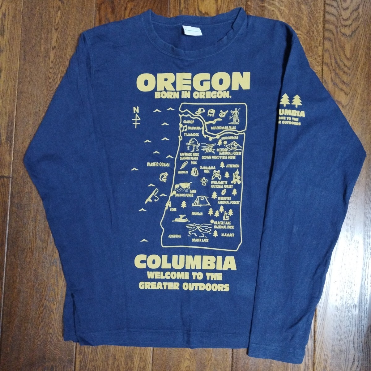 COLUMBIA コロンビア            長袖プリントTシャツ拍卖