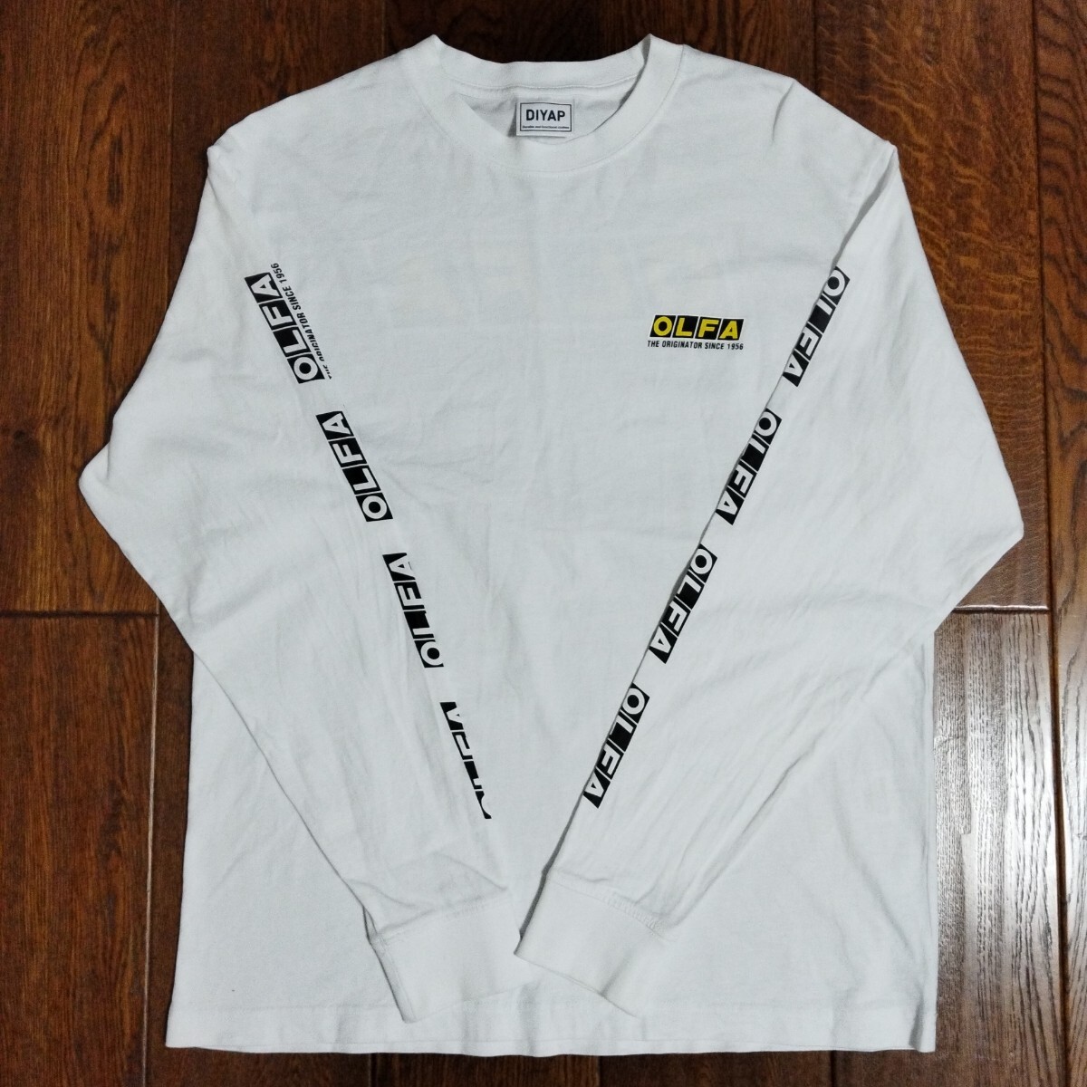 OLFA オルファ 長袖プリントTシャツ     美品 企業プリント拍卖