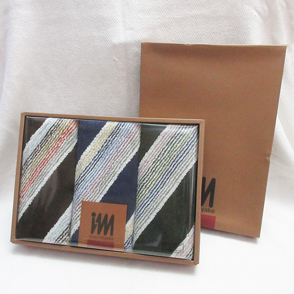 約33×77cm■ issey miyake イッセイ ミヤケ フェイスタオル 綿100% 三宅一生 im拍卖