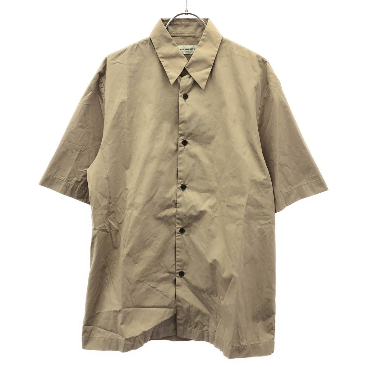 DRIES VAN NOTEN ドリスヴァンノッテン ショートスリーブコットンシャツ ベージュ 46 ITW0LLWQBOL8拍卖
